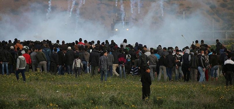 FOR 48TH WEEK, GAZANS CONTINUE ANTI-OCCUPATION PROTESTS