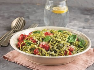 Pesto Soslu Spagetti