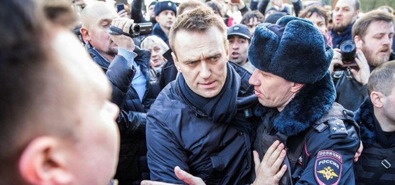 RUSSIAN OPPOSITION LEADER ALEXEY NAVALNY JAILED FOR 30 DAYS
