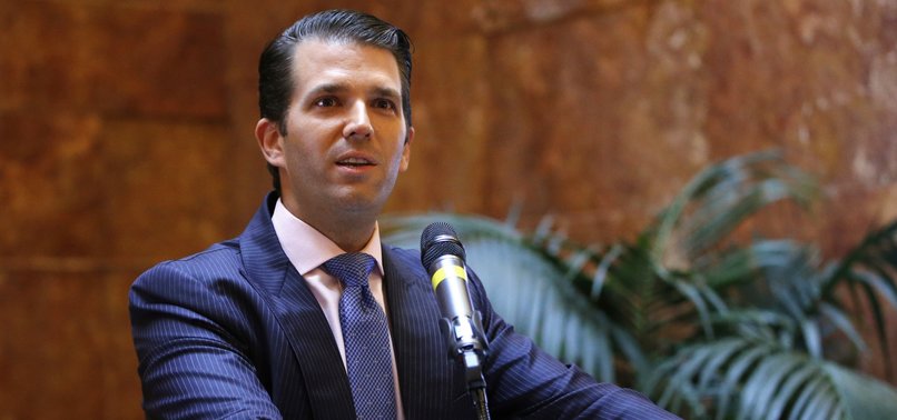 TRUMPS SON FIRES OFF TWEETS IN SUPPORT OF HIS DAD