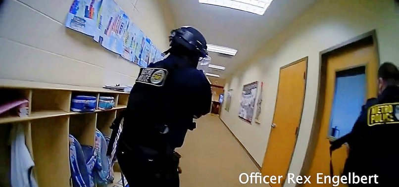 POLICE RELEASE BODYCAM FOOTAGE FROM US CITY OF NASHVILLE SCHOOL SHOOTING