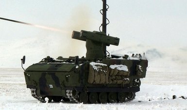Turkish soldiers hit targets with the laser-guided 'CİRİT' missile