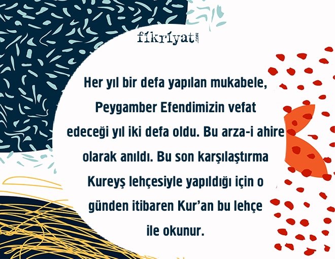 KUR’AN’IN OKUNDUĞU LEHÇE