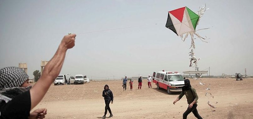ISRAELI WARPLANE STRIKES KITE FLYERS IN EASTERN GAZA