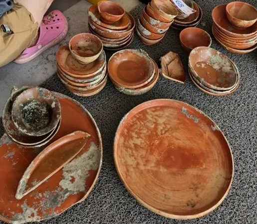 2,100-year-old dinnerware set found from the Mediterranean