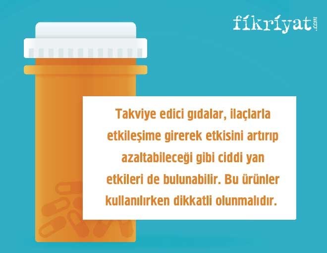 İLAÇLARLA ETKİLEŞİME GİREBİLİR