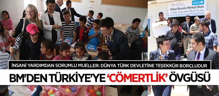 BM: Dünya Türk devletine teşekkür borçludur