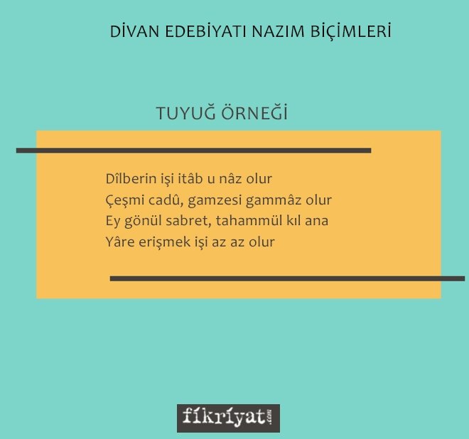 TUYUĞ NEDİR? TUYUĞ ÖRNEĞİ