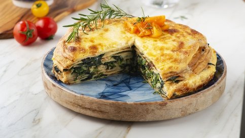 Ispanaklı Krep Börek