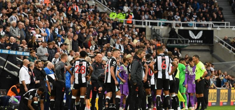 NEWCASTLE-SPURS BRIEFLY HALTED AFTER FAN MEDICAL EMERGENCY