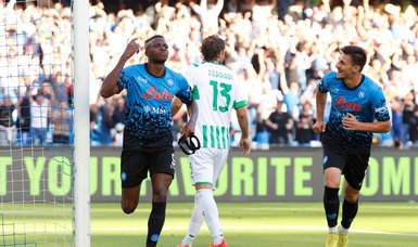 Osimhen treble fires Napoli past Sassuolo and six points clear