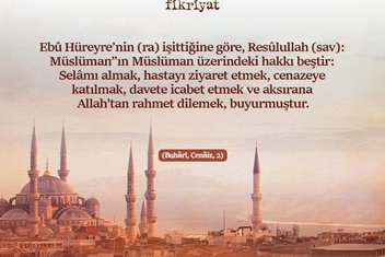 Allah Resulü’nün SAV dilinden sosyal hayat ve ahlak