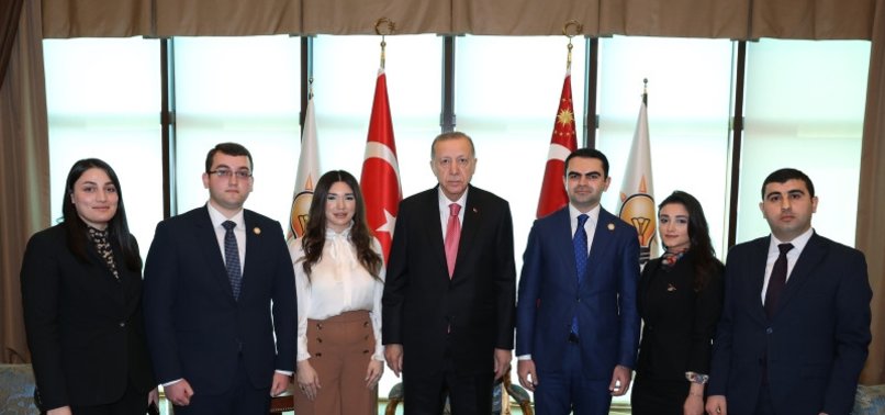ERDOĞAN RECEIVES CHAIRMAN OF YOUTH UNION OF NEW AZERBAIJAN PARTY