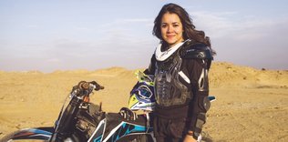 Mısırlı rallici kadın