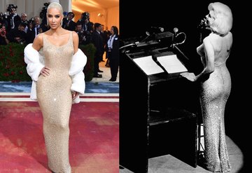Kim Kardashian 2022 MET Galada Marilyn Monroenun Elbisesini Giydi