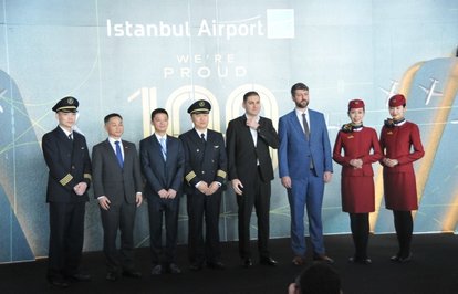 İstanbulHavalimanıCumhuriyetin100yılında100havayoluhedefineulaştı