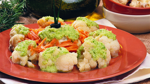 Yeşil Soslu Karnabahar Salatası