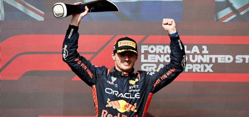 Verstappen claims 50th career win in United States Grand Prix
