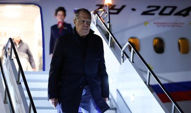 Russian foreign minister arrives at OSCE meeting in Skopje