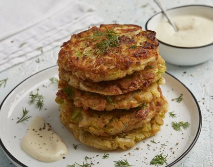 Fırında sebzeli fit mücver