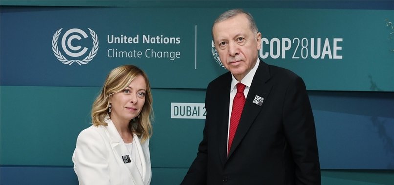 TURKISH PRESIDENT MEETS ITALIAN PREMIER, SCOTLANDS FIRST MINISTER ON SIDELINES OF COP28 IN DUBAI