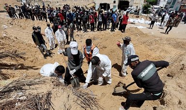 Over 280 bodies found in mass grave at hospital in Gaza’s Khan Younis