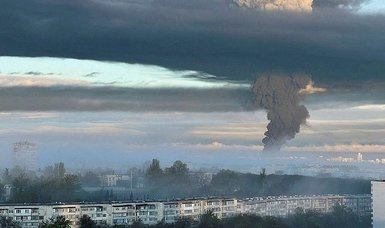 Ukraine drone attack causes major fire in Sevastopol