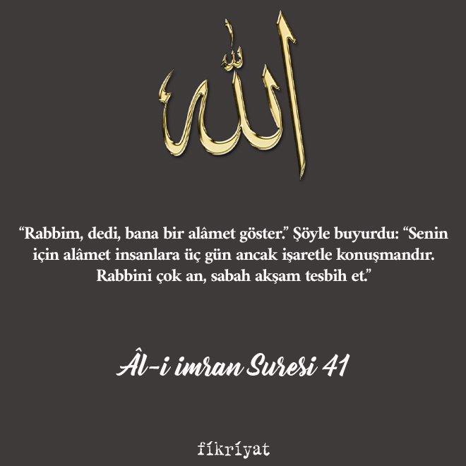 Zikir hakkında ayetler