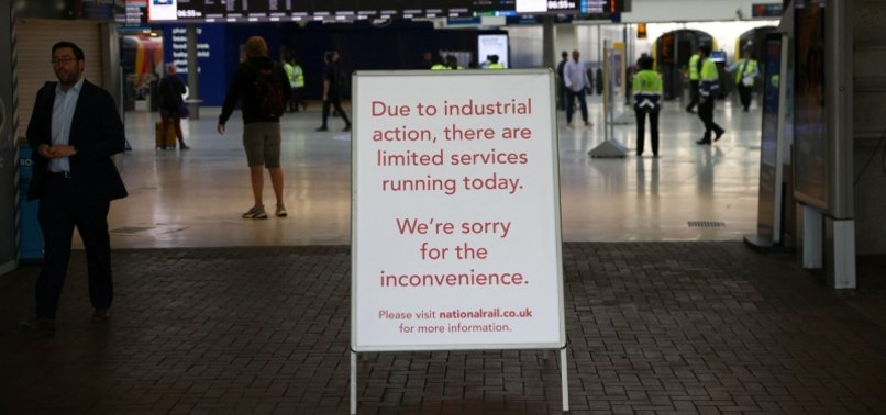 80% OF BRITAINS TRAINS EXPECTED TO BE CANCELLED DUE TO STRIKE