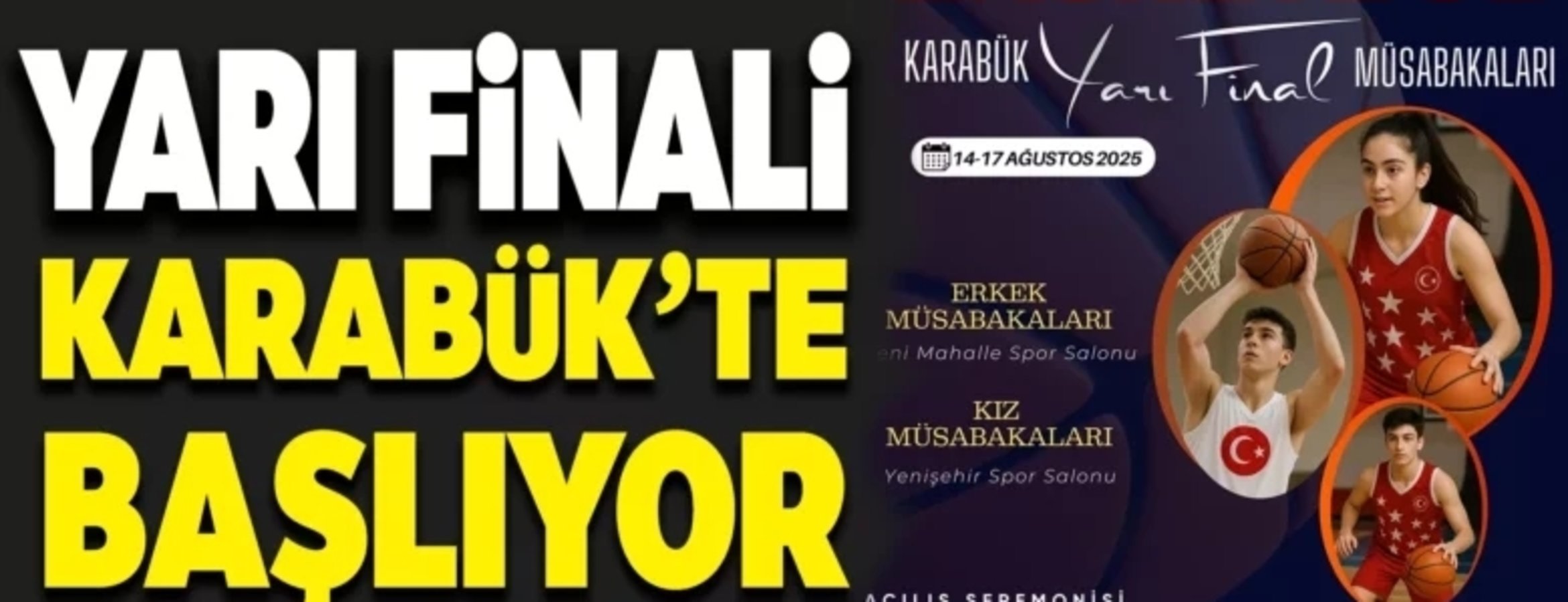 ANALİG Basketbol Yarı Final müsabakaları Karabük’te başladı