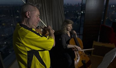 Renowned British violinist Nigel Kennedy performs in Istanbul