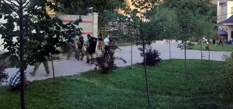 KYRGYZ SECURITY FORCES STORM EX-PRESIDENT ATAMBAYEVS RESIDENCE