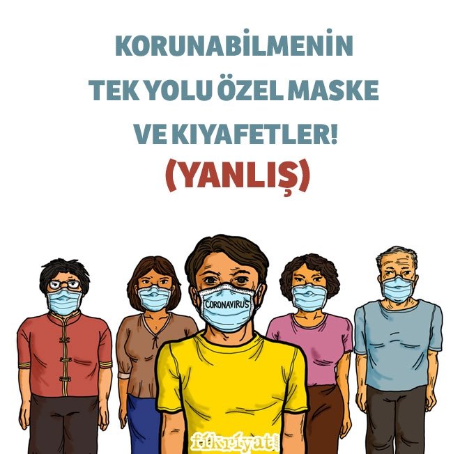 KORUNABİLMENİN TEK YOLU ÖZEL MASKE VE KIYAFETLER!