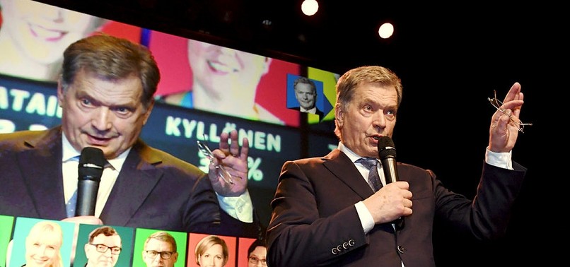 FINLANDS NIINISTO CRUSHES COMPETITION IN LANDSLIDE RE-ELECTION VICTORY