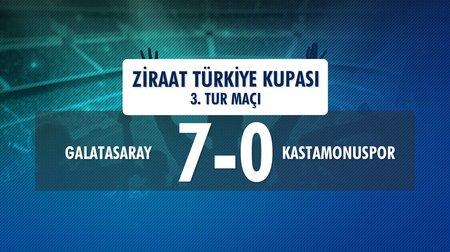 Galatasaray 7-0 Kastamonuspor (Ziraat Türkiye Kupası 3.Tur Maçı)