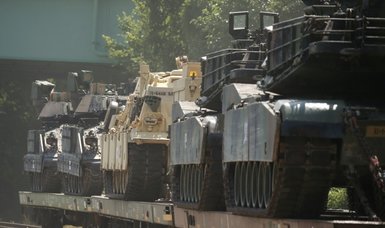 U.S. confirms arrival of 31 Abrams tanks in Germany ahead of training of Ukrainian troops