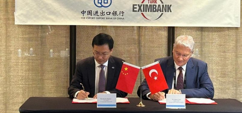 TURKISH, CHINESE EXPORT CREDIT BANKS SEAL COOPERATION DEAL