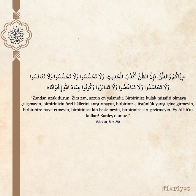 Peygamber Efendimizin insanları birleştiren 40 hadisi