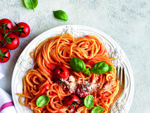 Izgara Domatesli Spagetti