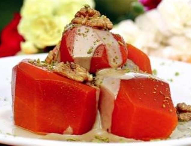 Tahin Soslu Kabak Tatlısı