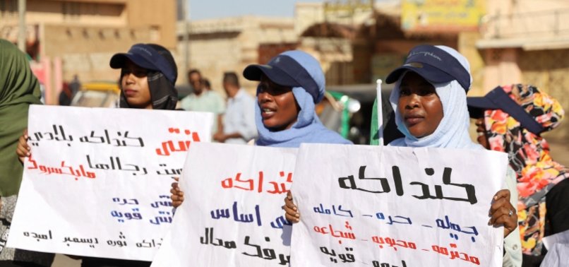 SUDANESE WOMEN MARCH TO PROTEST RAPES BLAMED ON SECURITY FORCES