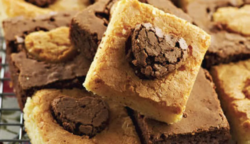 Beyaz ve Bitter Çikolatalı Brownie