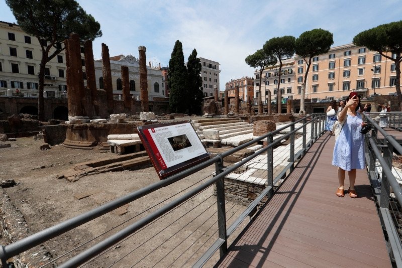 Julie's Chaser Rome Ritual Rome to open ancient square where Julius Caesar was killed