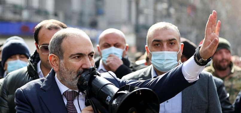 ARMENIAN PRIME MINISTER PASHINYAN SAYS WILL RESIGN IN APRIL