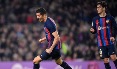 Lewandowski restores eight-point cushion for Barcelona in LaLiga