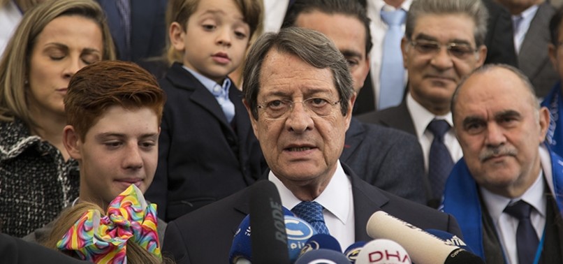 GREEK CYPRIOT LEADER ANASTASIADES REELECTED FOR SECOND TERM