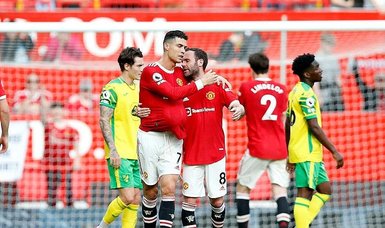Ronaldo hat-trick rescues Man United amid fan anger in Norwich win