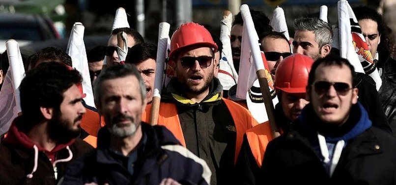 24-HOUR STRIKE TARGETS AUSTERITY MEASURES IN GREECE