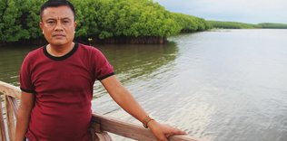 Kendini mangrov ormanlarına adayan adam