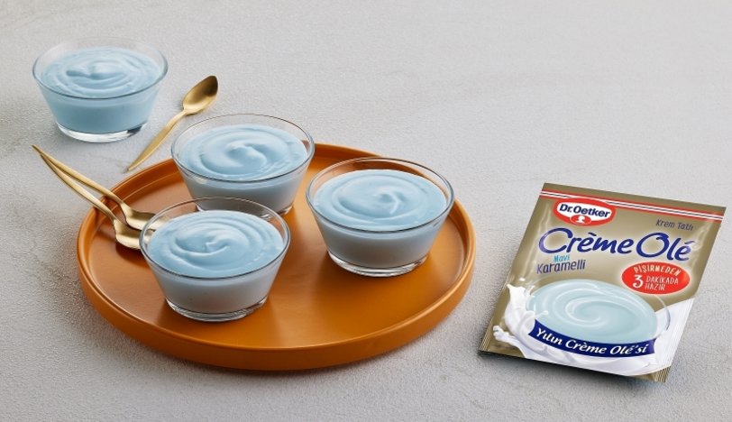 Dr. Oetker’den yılın Crème Olé’si; Mavi Karamelli Crème Olé!